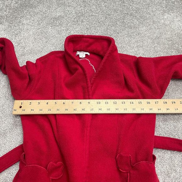 Disney Store Mickey Mouse Pajama Long Robe Boys Kids Medium Red Belted Pocket - Picture 8 of 13